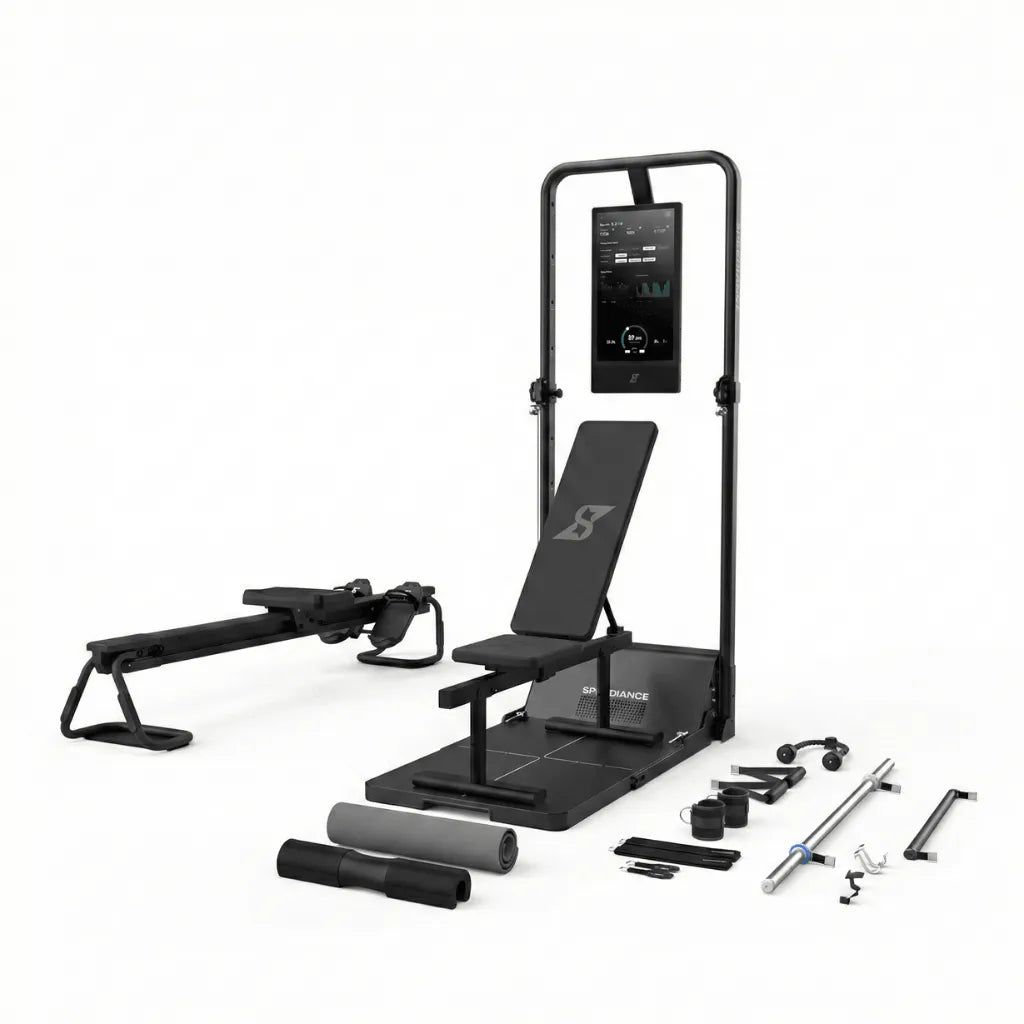 Academia em Casa Multifuncional 8 em 1 com 12 acessórios Bivolt